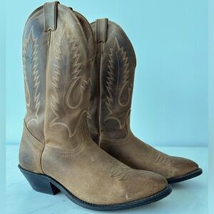 BOULET Men's Challenger Western Handmade Cowboy Boots Brown 9 E
